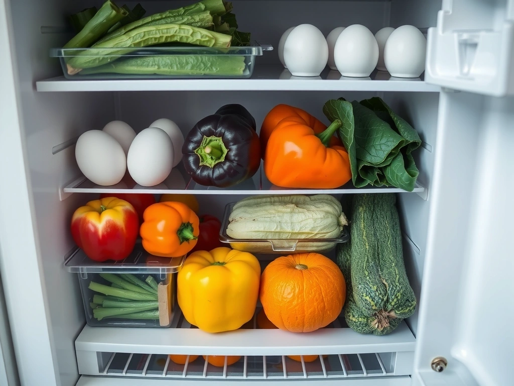 Organisierter Kühlschrank